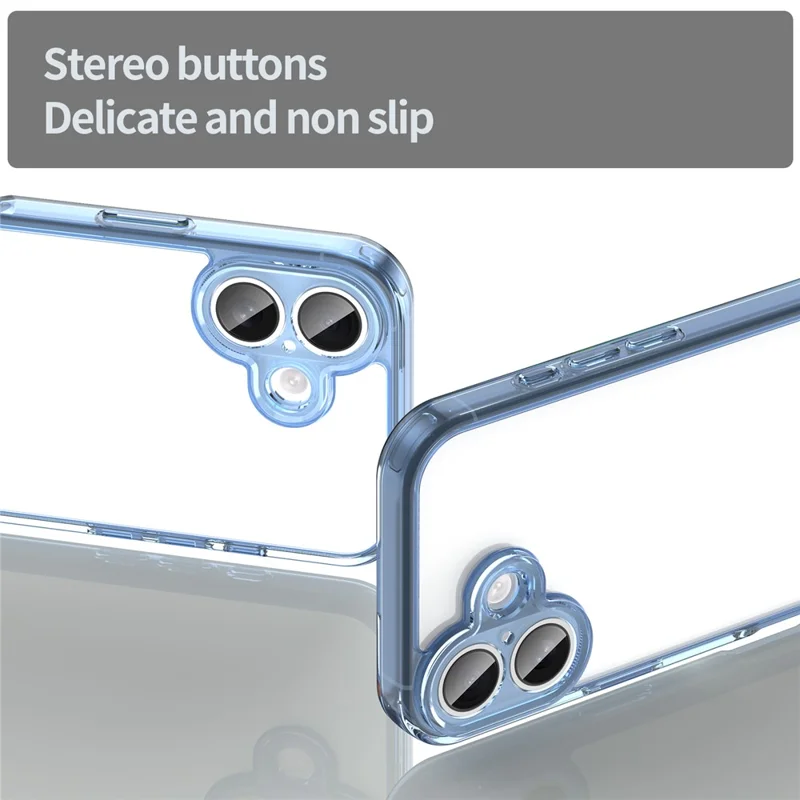 Bulk Purchasing For iPhone 17 Magnetic Case TPU Acrylic Phone Back Cover Anti Yellowing - Blue