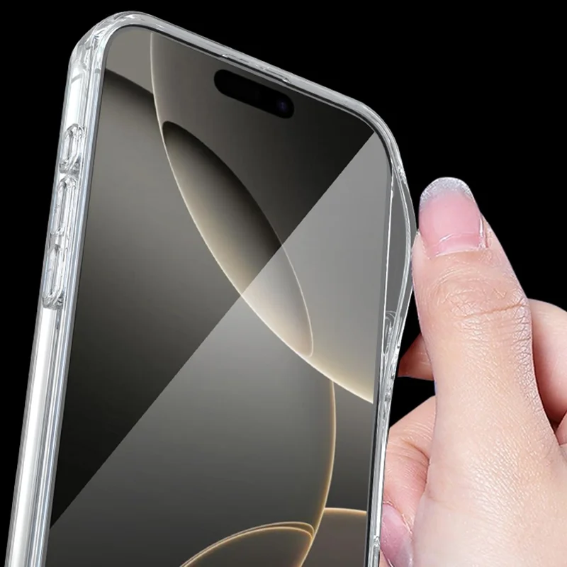 Bulk Purchasing For iPhone 17 Air Magnetic Case TPU Acrylic Phone Back Cover Anti Yellowing - Transparent