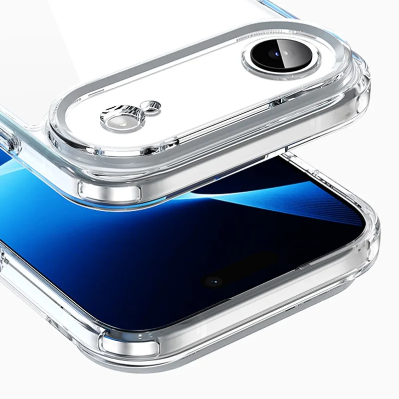 Bulk Purchasing For iPhone 17 Air Magnetic Case TPU Acrylic Phone Back Cover Anti Yellowing - Transparent