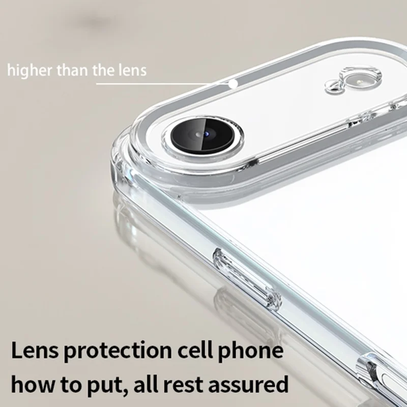 Bulk Purchasing For iPhone 17 Air Magnetic Case TPU Acrylic Phone Back Cover Anti Yellowing - Transparent