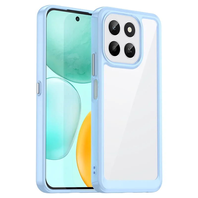 For Honor X6c 4G Case TPU + Acrylic Protective Clear Phone Cover - Blue