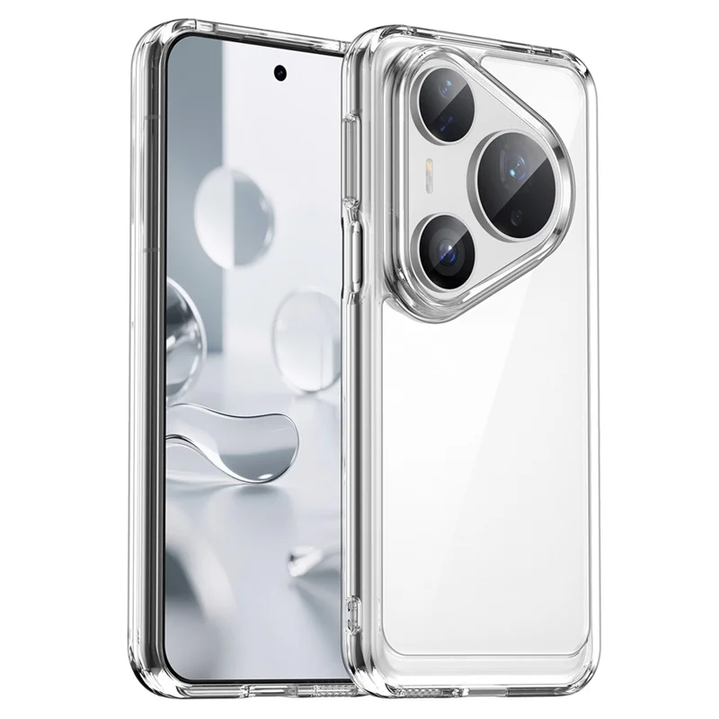 For Huawei Pura 80 Pro / 80 Pro+ / 80 Ultra Case TPU + Acrylic Protective Clear Phone Cover - Transparent