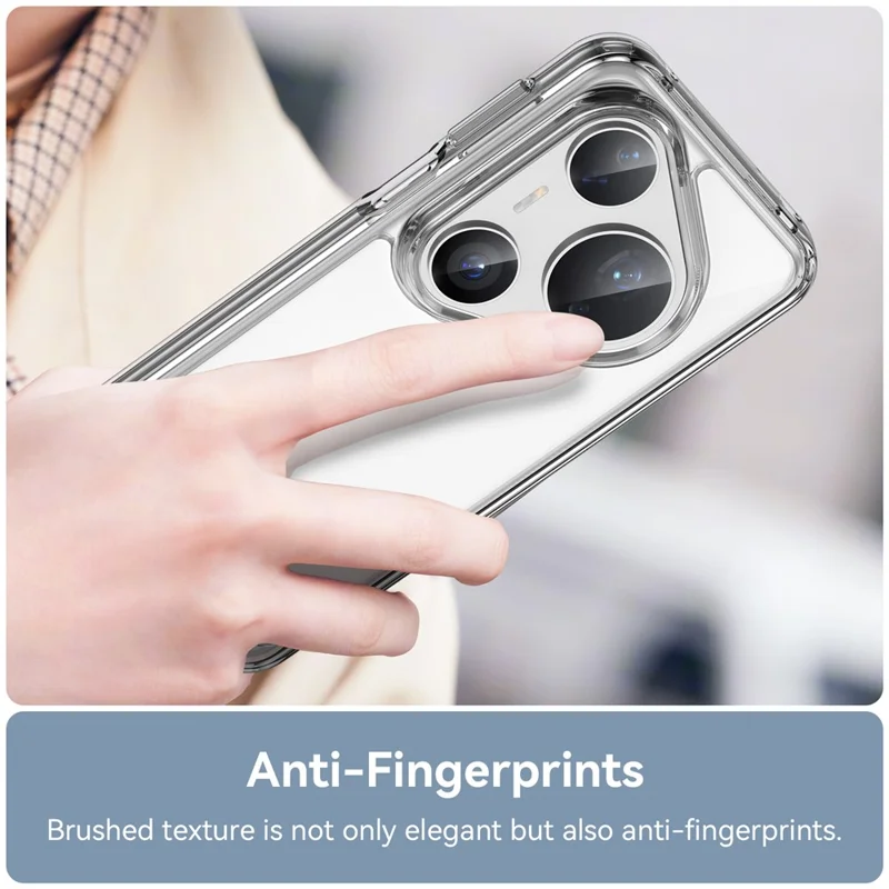 For Huawei Pura 80 Pro / 80 Pro+ / 80 Ultra Case TPU + Acrylic Protective Clear Phone Cover - Transparent