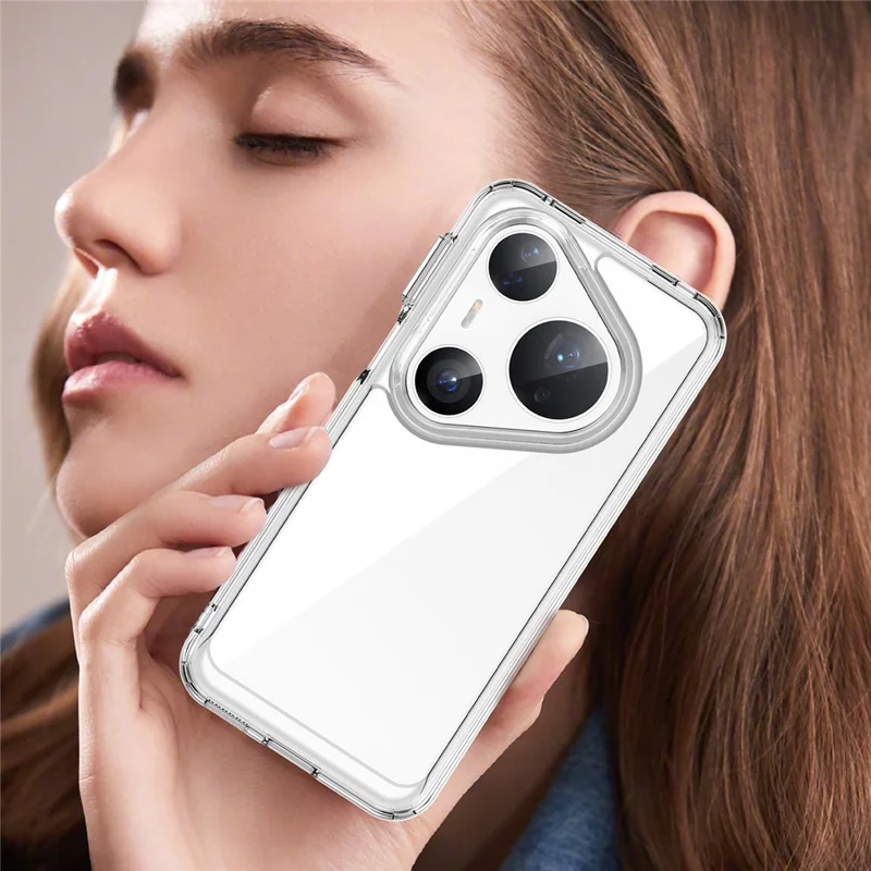 For Huawei Pura 80 Pro / 80 Pro+ / 80 Ultra Case TPU + Acrylic Protective Clear Phone Cover - Transparent