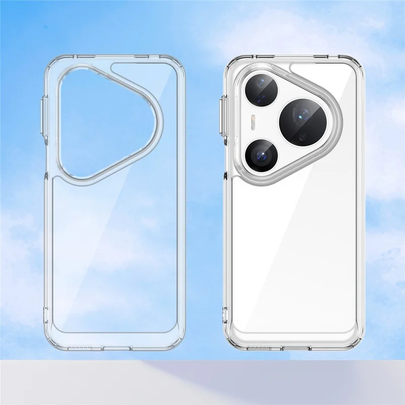 For Huawei Pura 80 Pro / 80 Pro+ / 80 Ultra Case TPU + Acrylic Protective Clear Phone Cover - Transparent