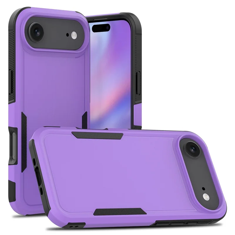 For iPhone Air Case 2 in 1 PC + TPU Shockproof Phone Cover - Purple
