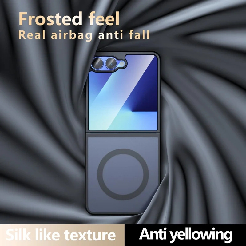 Cover per Samsung Galaxy Z Flip7 5G Compatibile con MagSafe, Cover per Telefono in TPU + PC Opaco con Effetto Soft-Touch