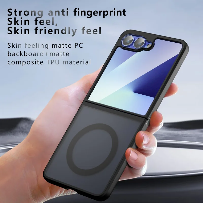 Cover per Samsung Galaxy Z Flip7 5G Compatibile con MagSafe, Cover per Telefono in TPU + PC Opaco con Effetto Soft-Touch
