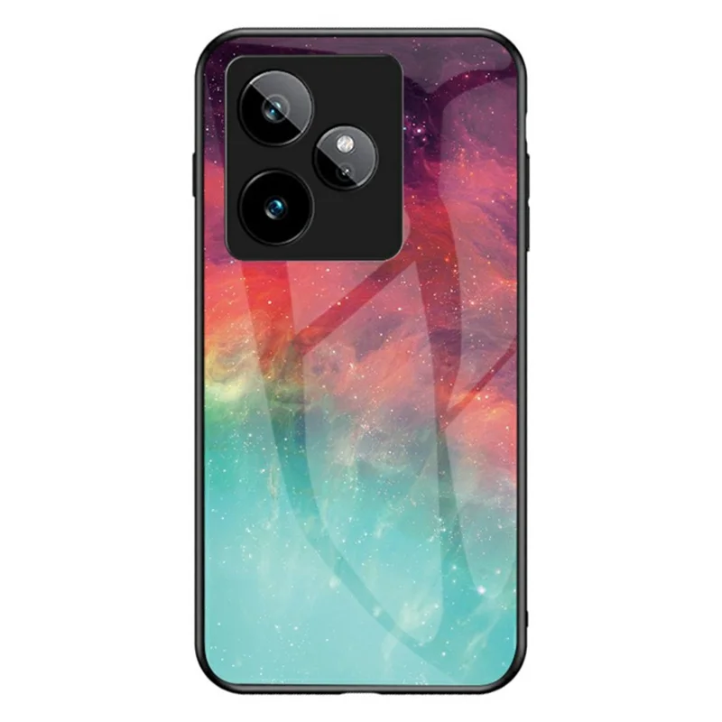 For Realme GT 7 5G Case Starry Sky Pattern Tempered Glass Phone Cover - Kleur Sterrenhemel