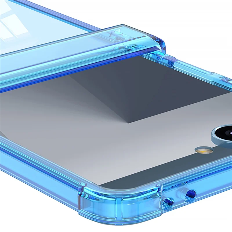 GKK Para Samsung Galaxy Z Flip7 5G Funda Magnética con Protección de Bisagra Antichoque - Azul