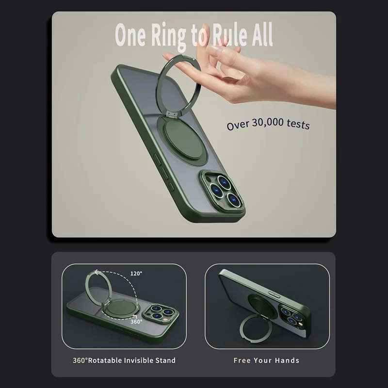 Bulk Purchasing For iPhone 13 Pro Max Case Compatible with MagSafe Kickstand Acrylic TPU Phone Cover - Green