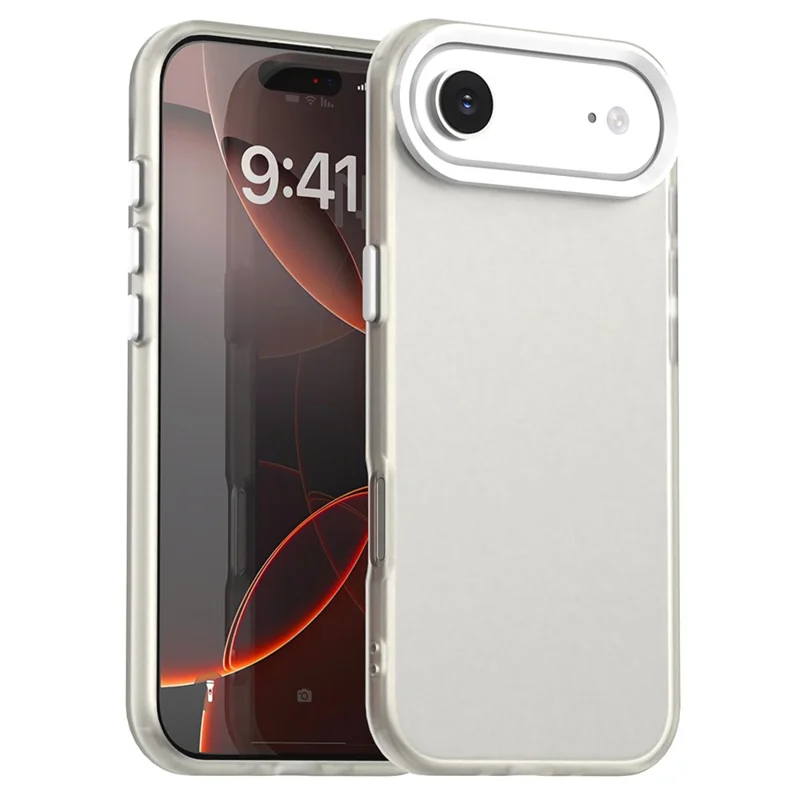 Für iPhone 17 Lufthülle PC + TPU + PET Matter stoßfester Handyrückendeckel - Weiß