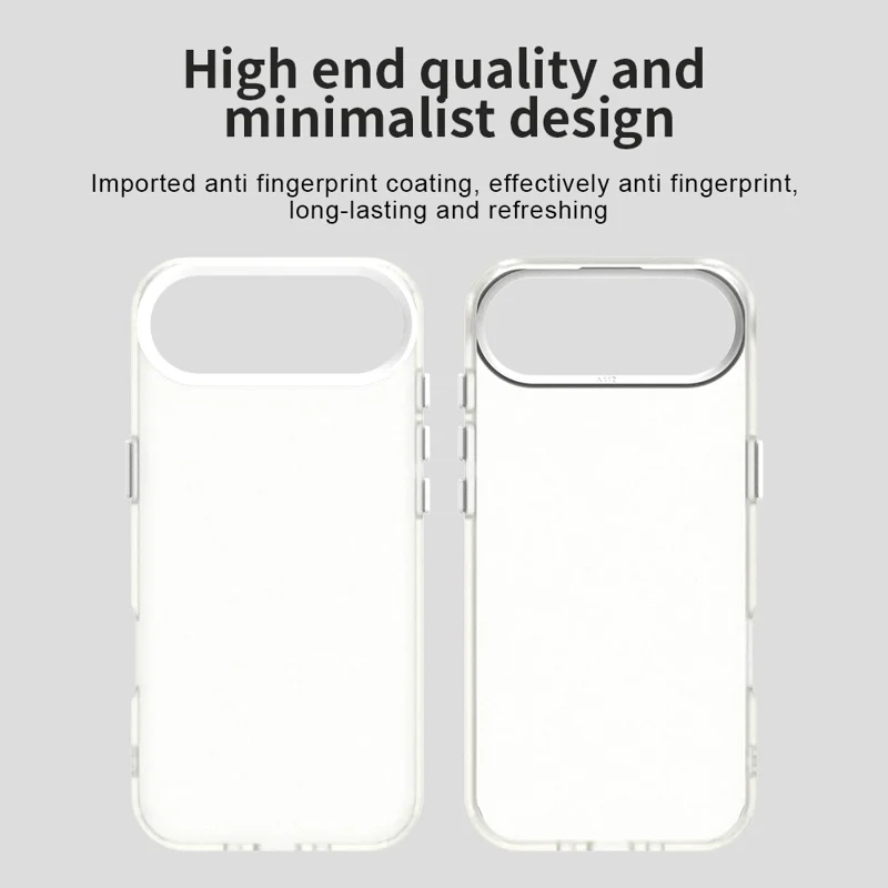 Für iPhone 17 Lufthülle PC + TPU + PET Matter stoßfester Handyrückendeckel - Weiß