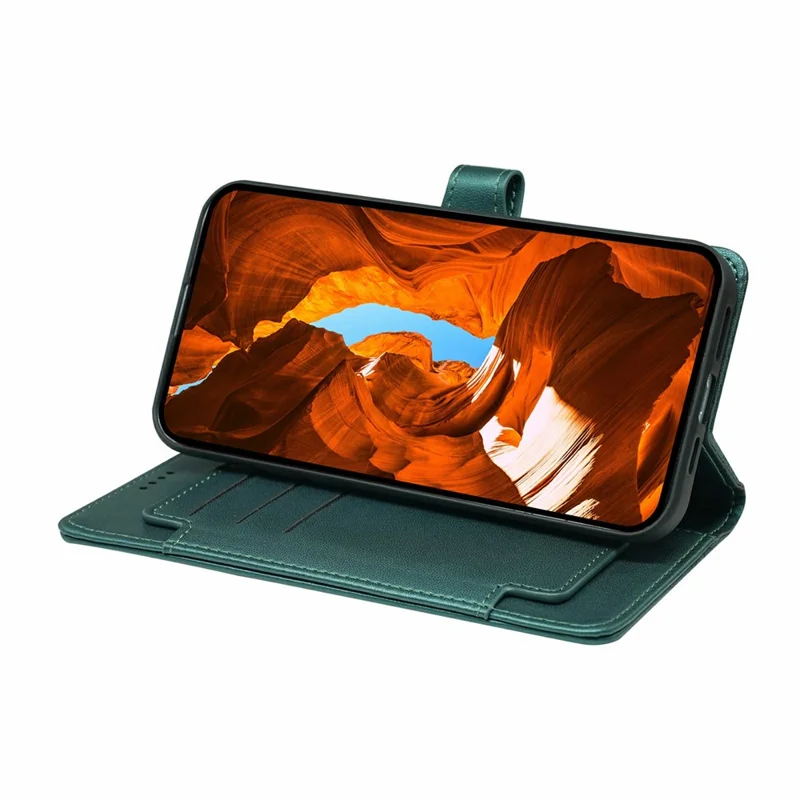 Pour Motorola Moto G86 5G Étui avec 9 Emplacements pour Cartes en Cuir PU Support Housse de Téléphone - Vert