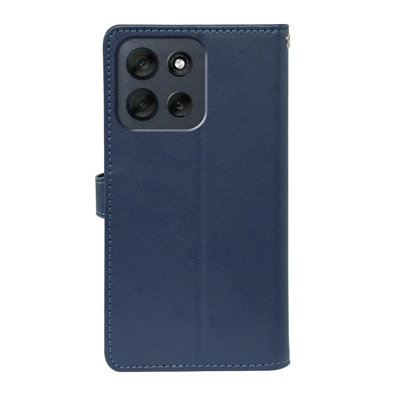 Pour Motorola Moto G56 5G Étui avec 9 Emplacements pour Cartes en Cuir PU Support Housse de Téléphone - Bleu