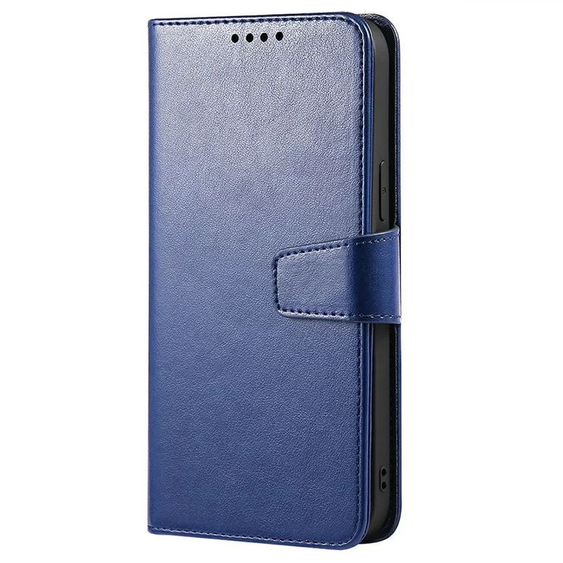 Étui Portefeuille en Cuir Bleu avec Support et Porte-Cartes pour Motorola Moto G56 5G - Housse de Protection pour Téléphone