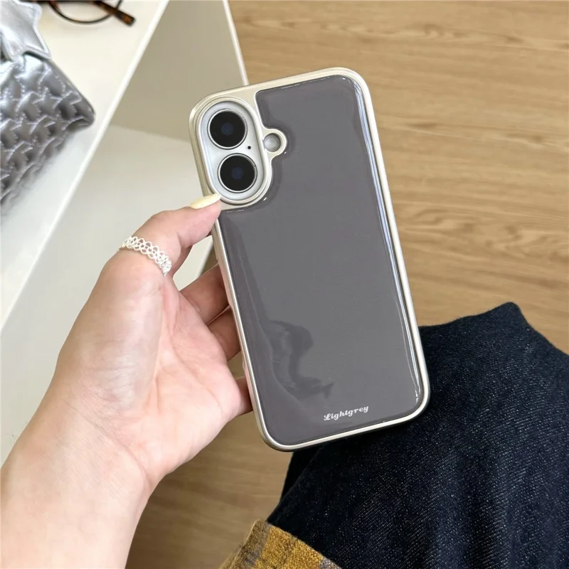 For iPhone 16 Case Minimalist Aesthetic Hard PC Epoxy Phone Cover