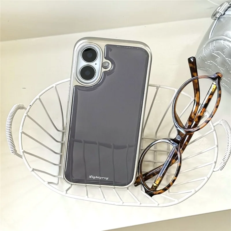 For iPhone 16 Case Minimalist Aesthetic Hard PC Epoxy Phone Cover