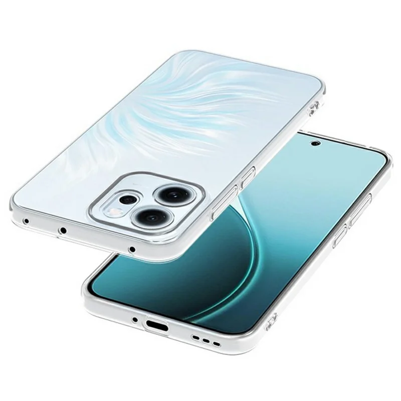 Pour Oppo Reno14 F 5G Coque Arrière Ultra Fine en TPU Flexible Transparent Étui de Protection