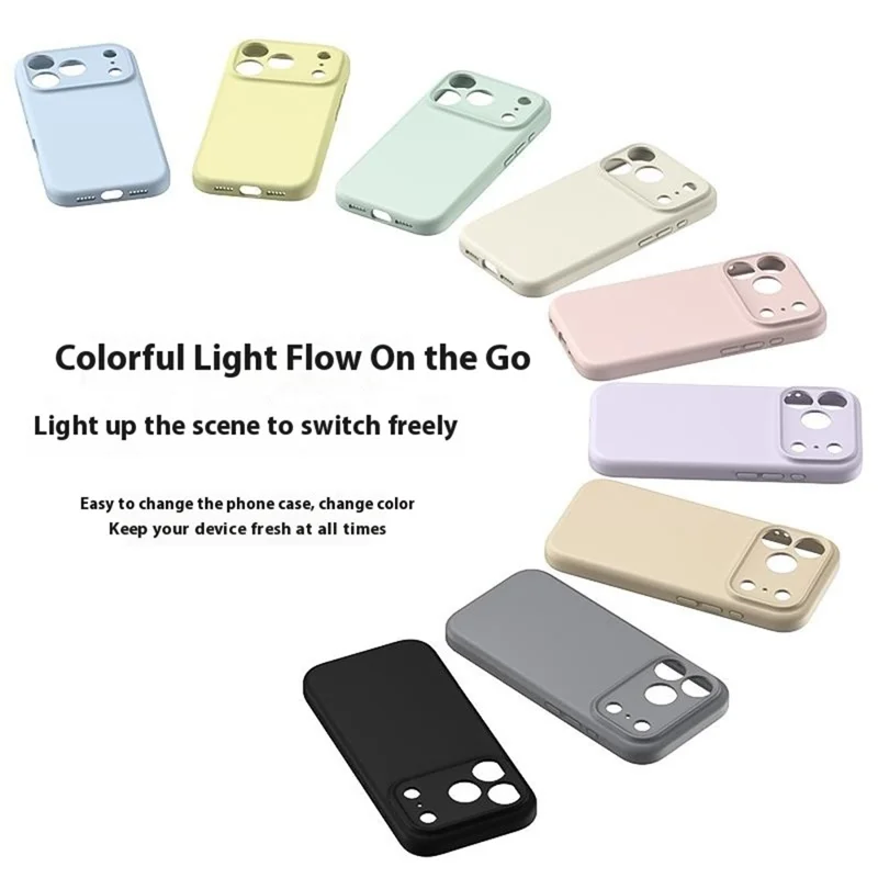For iPhone 17 Pro Max Case Precision Fit PC + Liquid Silicone Protective Phone Cover with Microfiber Lining - Coffee