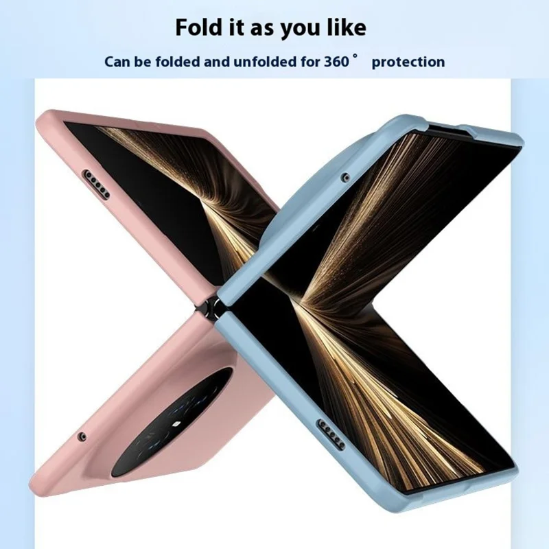 Étui pour Honor Magic V5 5G Texture Peau-Tactile Coque Rigide de Téléphone Pliable - Vert Foncé