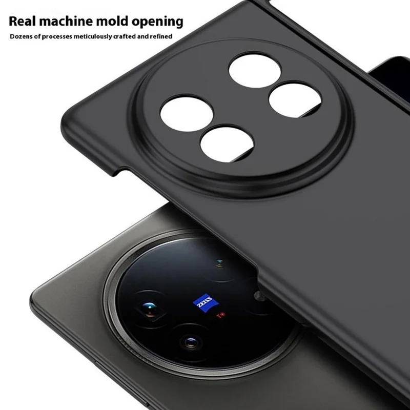 For vivo X Fold5 5G Case Skin-Touch Texture Hard PC Folding Phone Cover - Black