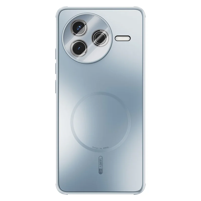 ABEEL For Xiaomi Redmi K80 5G  /  Poco F7 Pro 5G Magnetic Case TPU PC Cooling Matte Phone Back Cover with Lens Film - Baby Blue