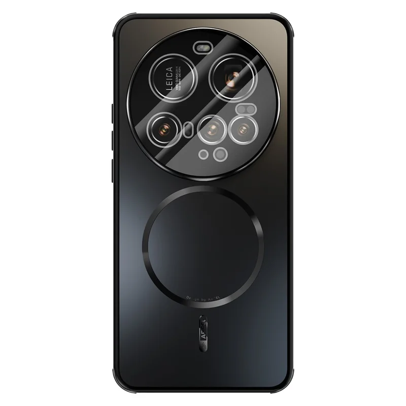 ABEEL For Xiaomi 15 Ultra Magnetic Case TPU PC Cooling Matte Phone Back Cover with Lens Film - Black