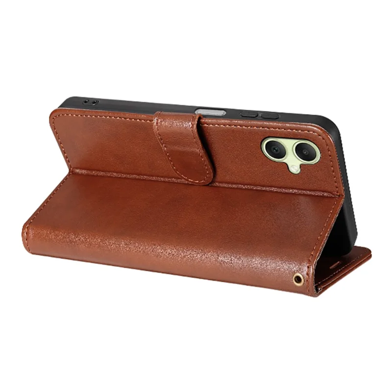 AZNS For Samsung Galaxy A07 4G Case Anti-Scratch PU Leather Stand Wallet Phone Cover - Brown