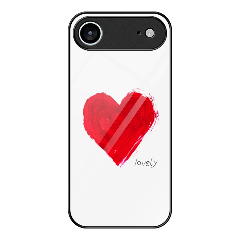 For iPhone 17 Air Case Tempered Glass + PC + TPU Phone Protector Pattern Printing - Lovely