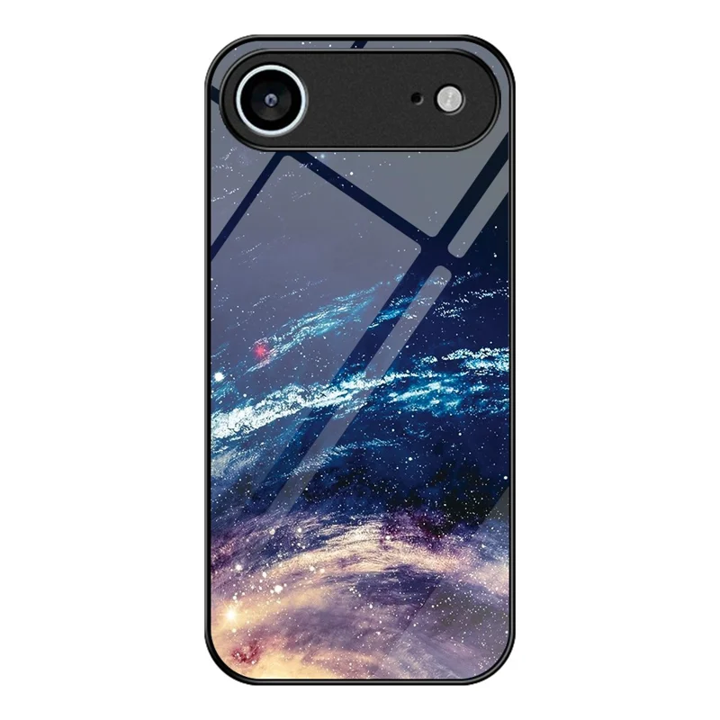 For iPhone Air Case Tempered Glass + PC + TPU Phone Protector Pattern Printing - The Milky Way