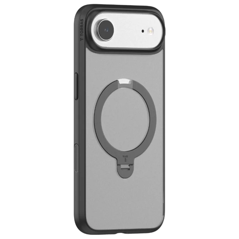 TORRAS Custodia Magnetica Girevole con Supporto per iPhone 17 in PC + TPU - Nero
