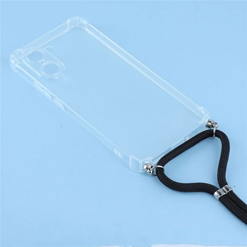 For OnePlus Nord CE5 5G / Ace 5 Racing 5G Case Reinforced Corner TPU Clear Phone Cover with Lanyard