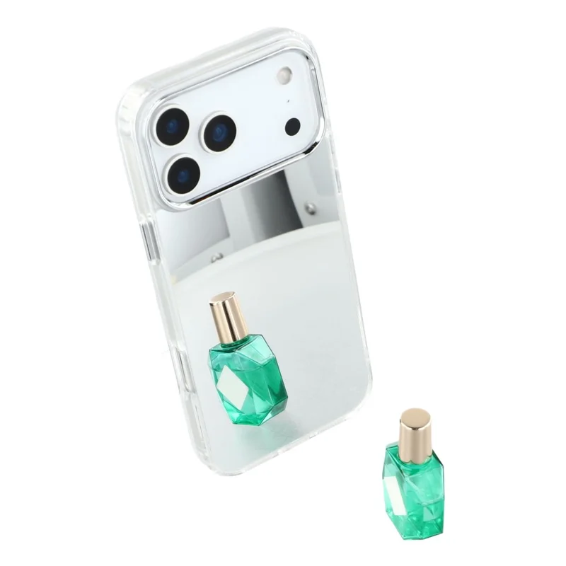 For iPhone 17 Pro Max Case Electroplating Mirror Design Shockproof TPU + Acrylic Phone Cover