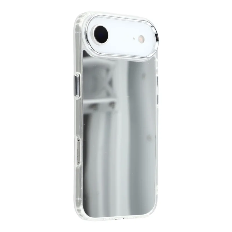 Funda de aire para iPhone 17 Diseño de espejo chapado Funda de teléfono a prueba de golpes TPU + Acrílico