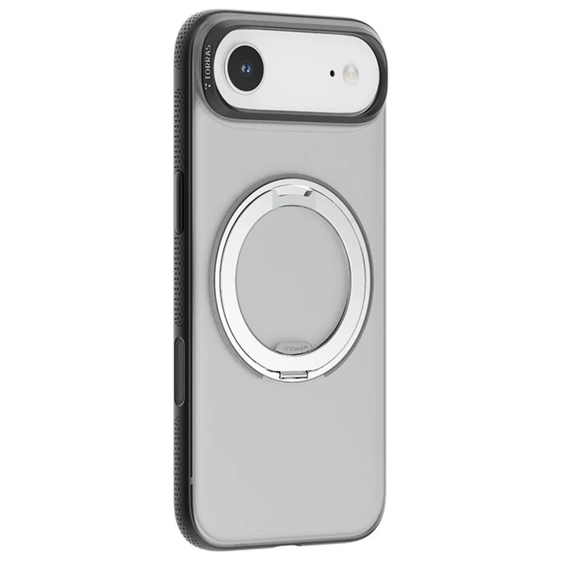 TORRAS O Fitness Series Lufthülle für iPhone 17 kompatibel mit MagSafe TPU PC Ständer Handyhülle - Schwarz