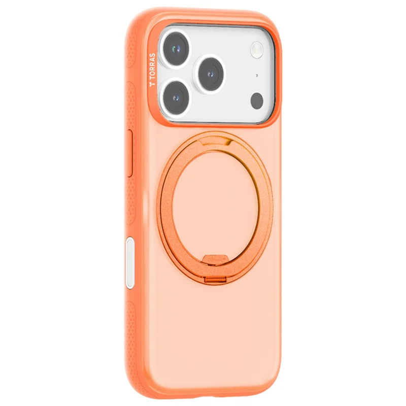 TORRAS O Série Fitness Coque pour iPhone 17 Pro Max Compatible avec MagSafe TPU PC Support Téléphone - Orange