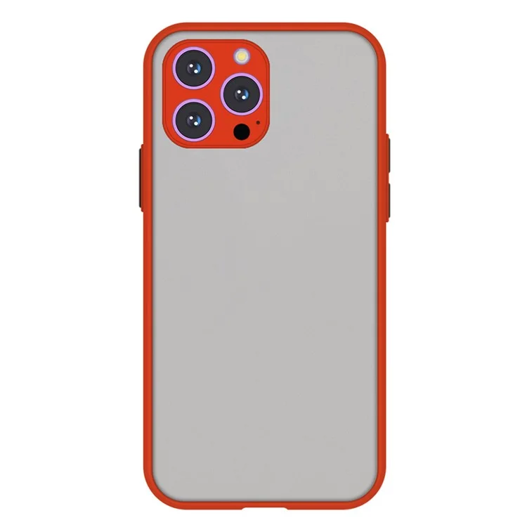 Skin-touch Feeling Phone Cover for iPhone 14 Pro Max Drop Protection Cell Phone Case TPU+Plastic Phone Shell - Red