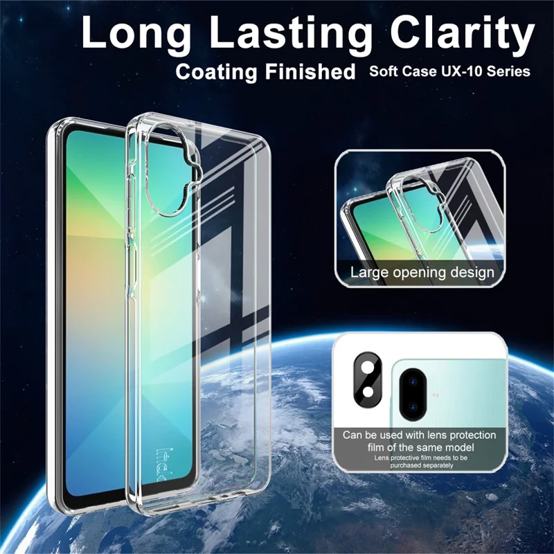 IMAK UX-10 Series For Samsung Galaxy A07 4G Clear Phone Case Soft TPU Mobile Back Cover