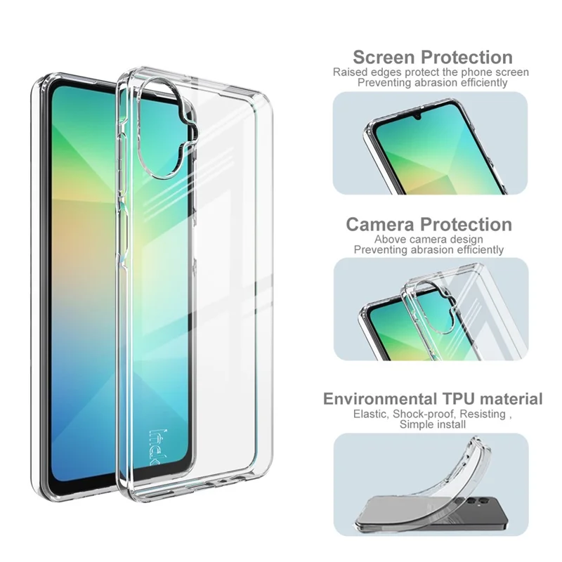 IMAK UX-10 Series For Samsung Galaxy A07 4G Clear Phone Case Soft TPU Mobile Back Cover