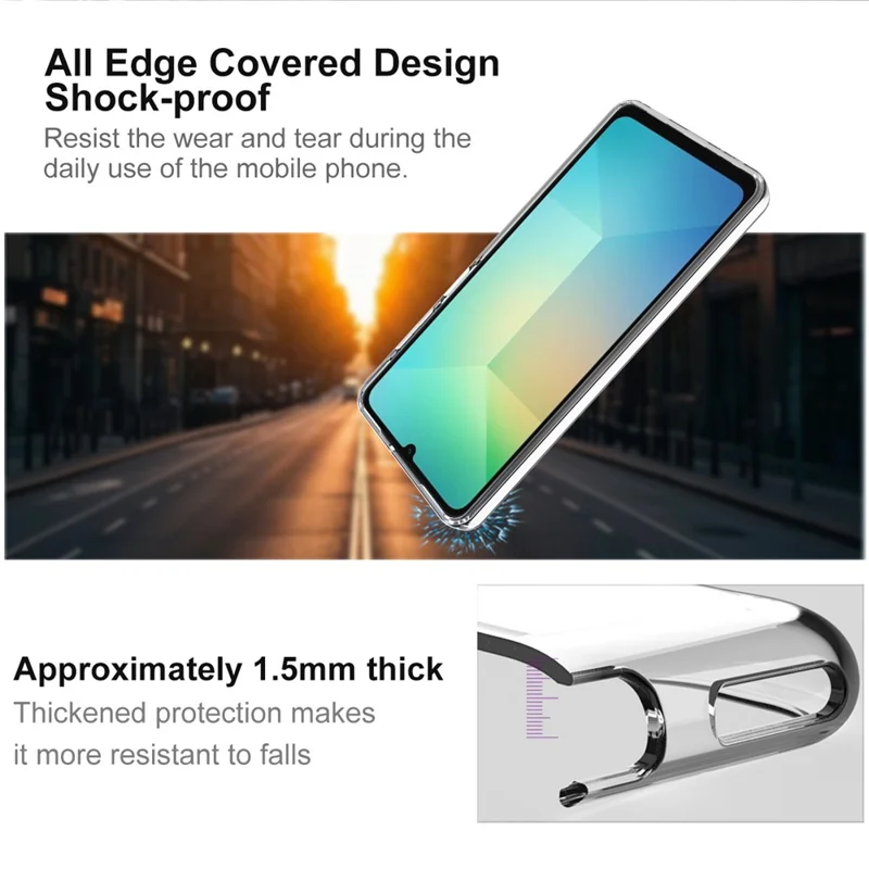 IMAK UX-10 Series For Samsung Galaxy A17 5G Clear Phone Case Soft TPU Mobile Back Cover