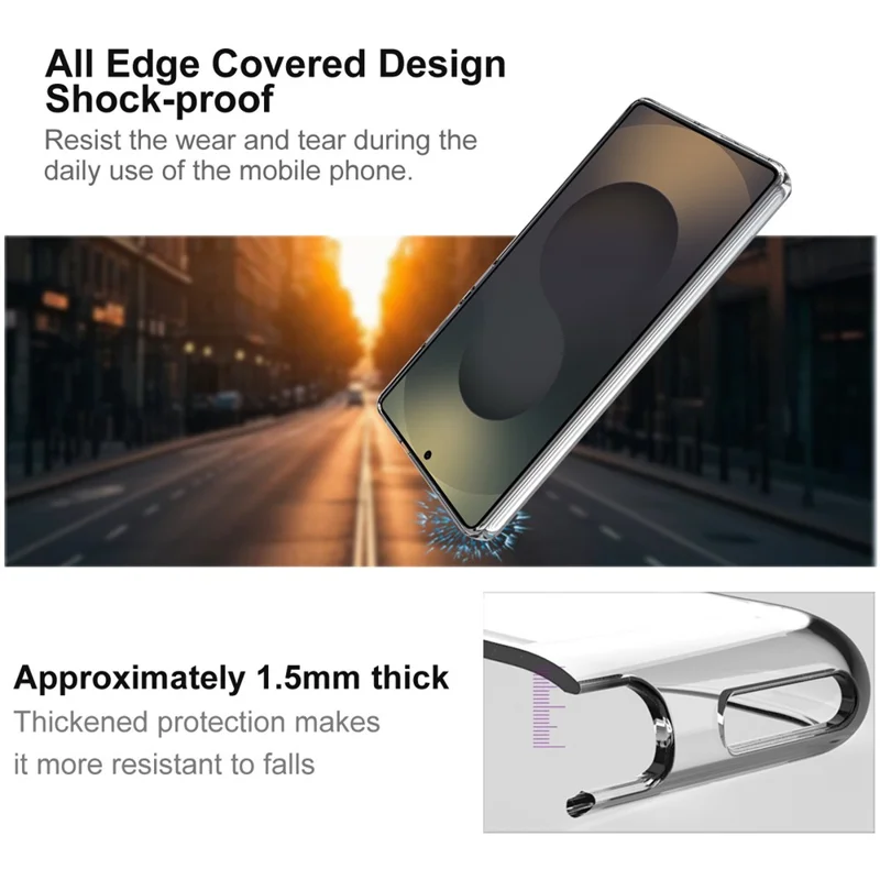 IMAK UX-10 Series For Samsung Galaxy S25 Ultra Phone Case Soft TPU Clear Mobile Back Cover