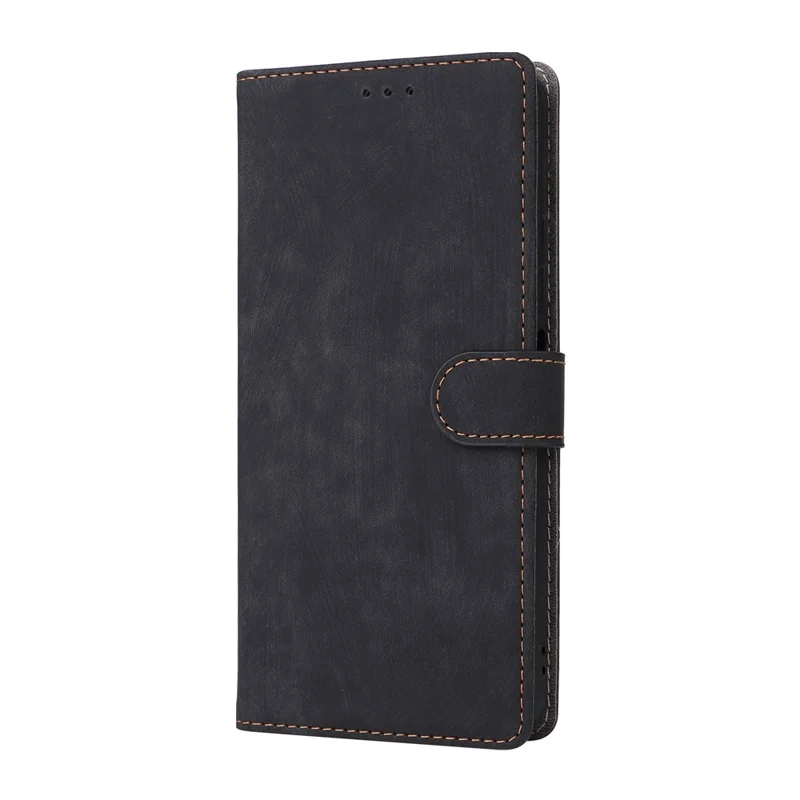 For Oukitel C65 / C65 Pro Case Wallet RFID Blocking PU Leather Phone Cover Stand with Strap - Black