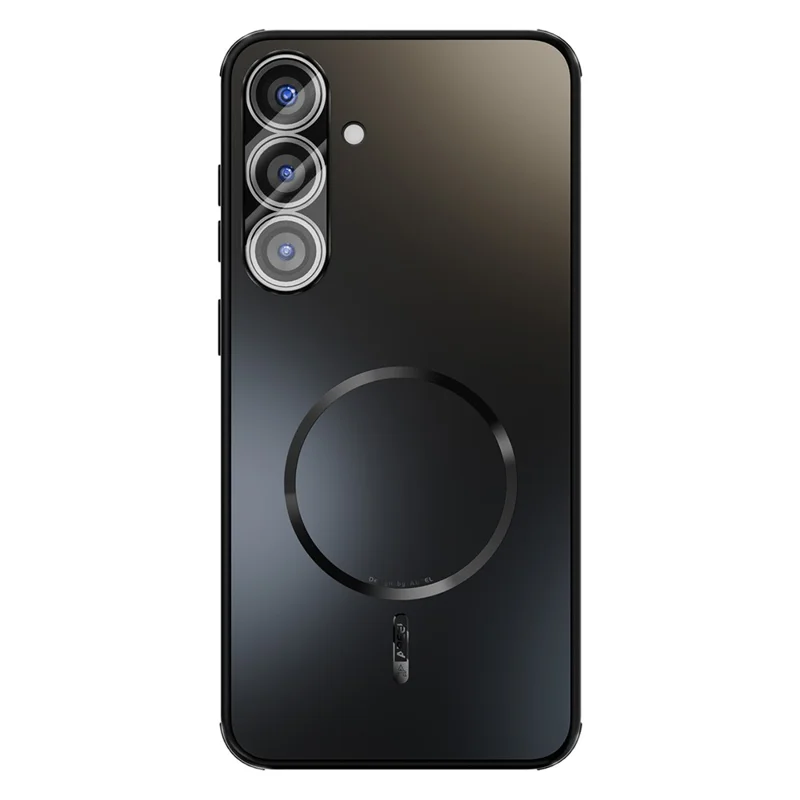 ABEEL Magnetische Hülle für Samsung Galaxy S25+ TPU PC Kühlmatte Handyhülle mit Linsenfilm - Schwarz