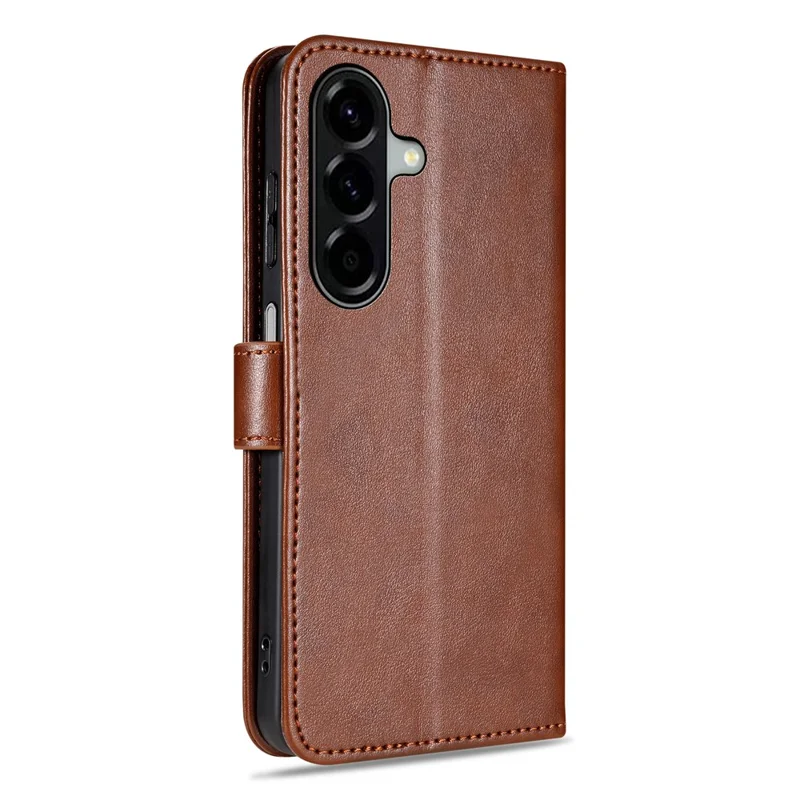 AZNS Pour étui Samsung Galaxy S25 FE Anti-rayures Cuir PU Support Portefeuille Housse de téléphone - Marron