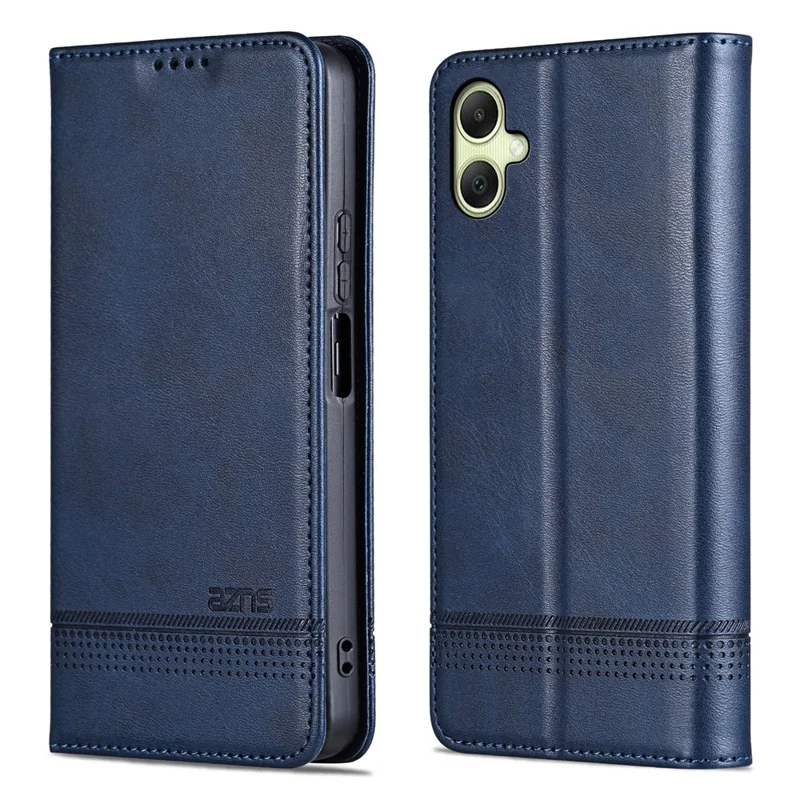 AZNS For Samsung Galaxy A07 5G / A07 4G Case Cowhide Texture PU Leather Wallet Phone Cover - Blue