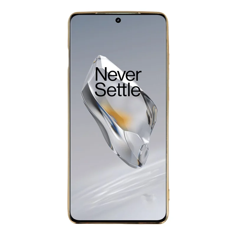 For OnePlus 12 5G Case Electroplating Soft TPU Phone Cover with Astronaut Hidden Kickstand - Green