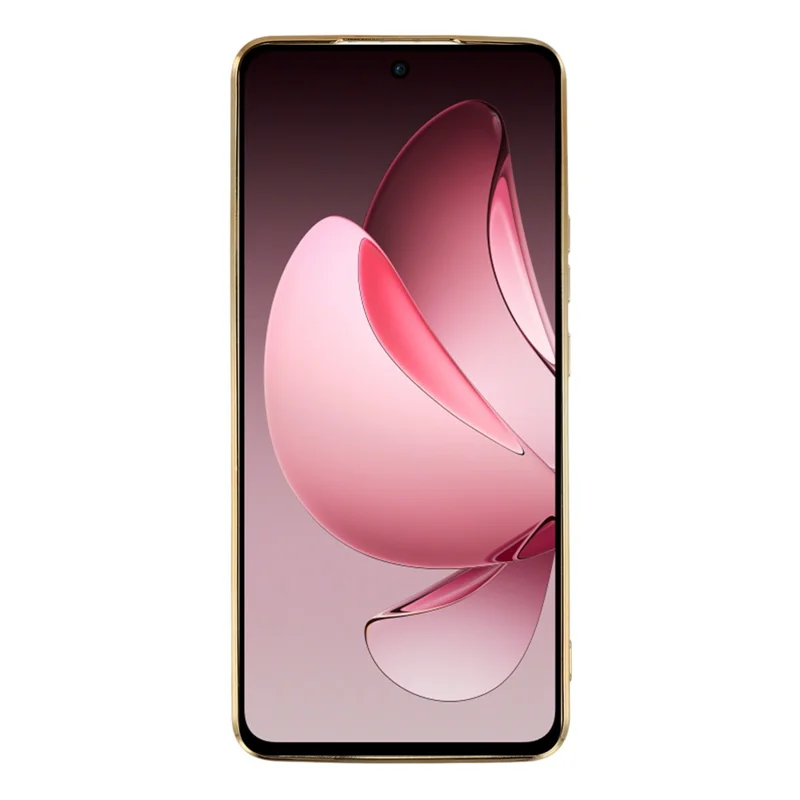 For Oppo Reno13 F 4G / 5G Case Electroplating Soft TPU Phone Cover with Astronaut Hidden Kickstand - White