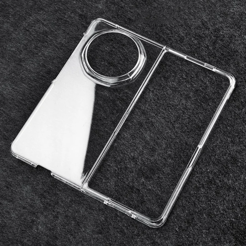 For Honor Magic V5 5G Fold Clear Case Anti-Drop Hard PC Phone Cover