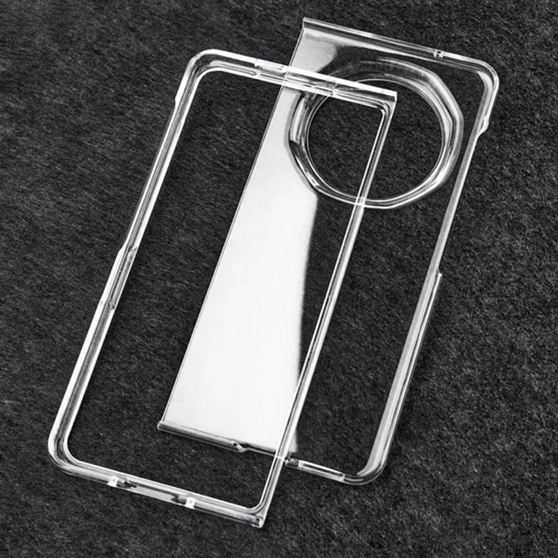 For Honor Magic V5 5G Fold Clear Case Anti-Drop Hard PC Phone Cover
